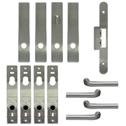 FSB 1075 Satin Double Trim Set No Key FSB 1075 Double Trim Set Satin non Keyed